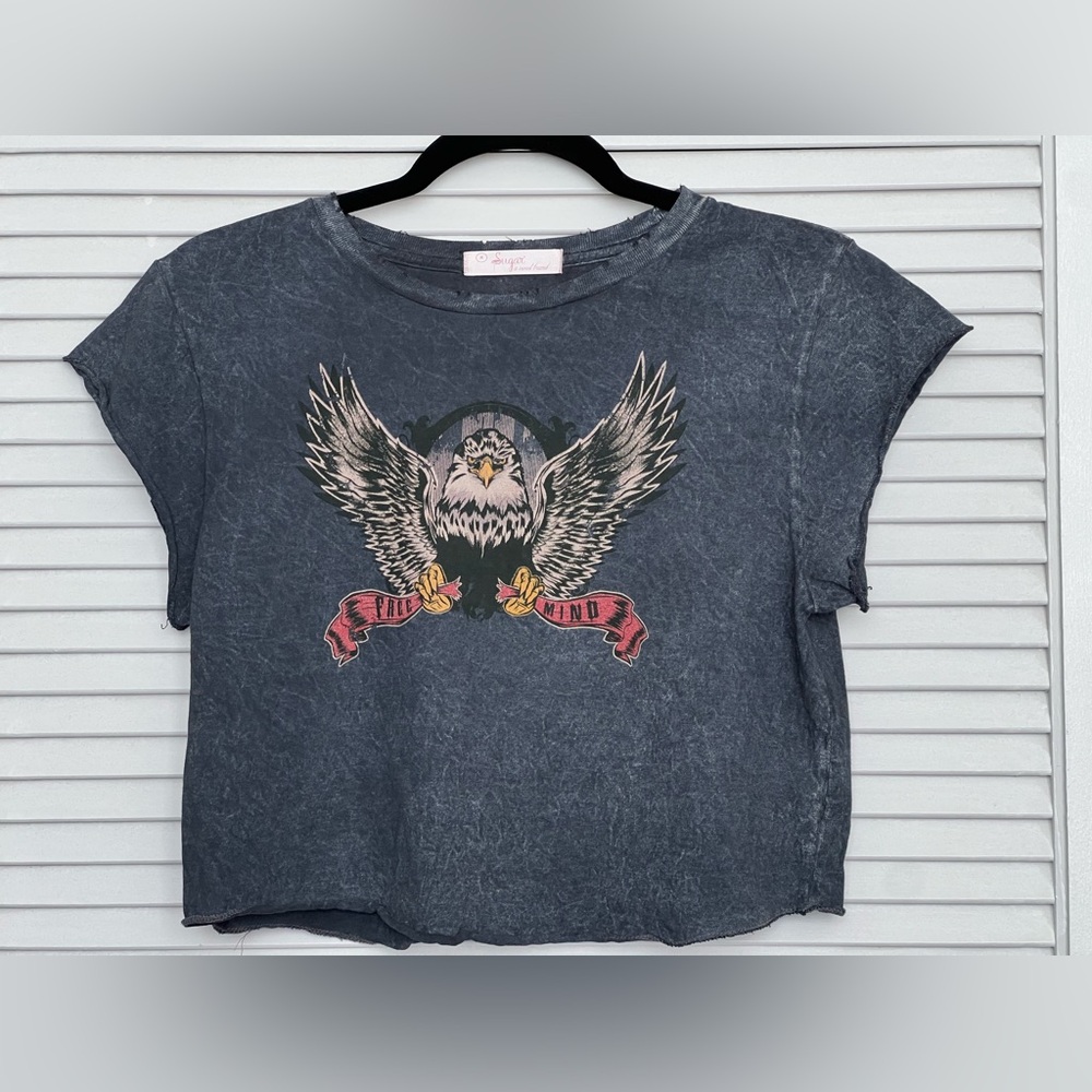 Cropped washed T-Shirt